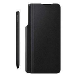 Zfold 3 Flip Cover With pen Black
