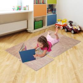 Tapete Puzzle para Crianças ou Ginásio– Cor: castanho – Espuma de Borracha EVA – 9 metros quadrados
