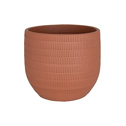 Vaso de cerâmica AURA 20CM TERRACOTA