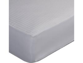 Capa de Colchão  de Couro 100% Algodão com Laterais Adaptáveis (80X190/200Cm) Branco