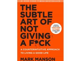 Livro The Subtle Art Not Giving Bleep de Manson Mark (Inglês)