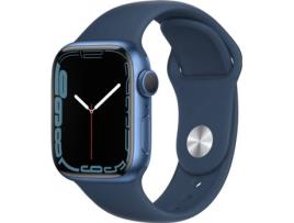 APPLE Watch Series 7 GPS 41 mm Azul com Bracelete Desportiva Azul Abissal