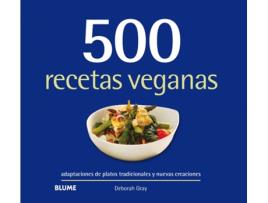 Livro 500 Recetas Veganas de Deborah Gray (Espanhol)