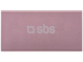 Powerbank SBS Gold line (5000 mAh - 1 USB - 1 Micro-USB + Lightning - Dourado)