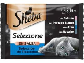 Ração para Gatos SHEBA (12x85 g - Húmida - Adulto - Sabor: Peixe)