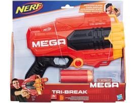 s  Lançador N-Strike Mega Tri-Break  (Multicor - Idade Mínima: 8 Anos)