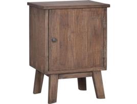 Mesa de cabeceira 40x30x53 cm madeira de teca maciça