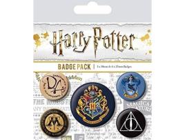 Conjunto de Pins HARRY POTTER Hogwarts (5 un)