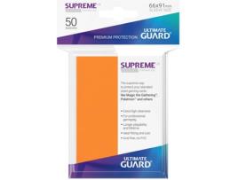 Conjunto de 50 capas para cartas  U.Guard Supreme UX Standard (Laranja - 6 anos)
