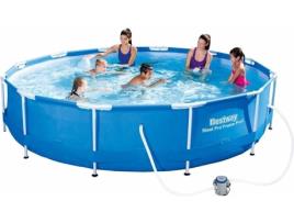 Conjunto de piscina BESTWAY Sirocco redondo azul 56416 (366 cm)