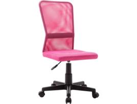 Cadeira de Escritório Operativa VIDAXL Rosa (Braços Fixos - Malha)