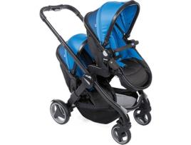 Carrinho de Bebé Gémeos  Gemelar Fully Twin 2020 Azul