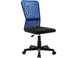 Cadeira de Escritório Operativa VIDAXL Azul (Braços Fixos - Malha)