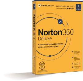 Norton 360 Deluxe Cloud 50GB (1 User / 5 Device / 1 Ano)