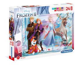 Disney Frozen 2 - 24 Peças - Supercolor Puzzle
