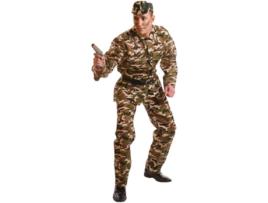 Fato de Homem  Camuflagem Militar (Tam: Tamanho Único)