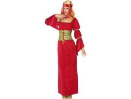 Fato de Mulher DISFRAZZES Dama Medieval Vermelha (Tam: M/L)