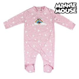 Babygrow de Manga Comprida para Bebé Minnie Mouse Cor de rosa - 1 Mês