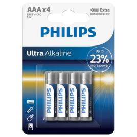Pilhas Alcalinas Philips LR03 AAA LR03 (4 pcs)