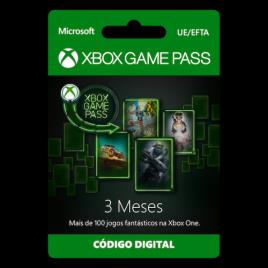 Cartão Digital Xbox Game Pass 3 Meses