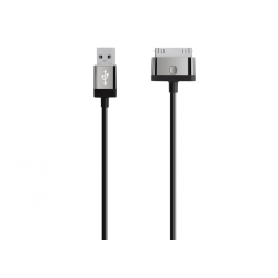 Cabo USB Carregamento / Sincronização iPhone 4/4S - Preto