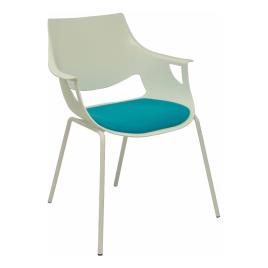 Cadeira de receção Saceruela P&C 3247BLAZ Azul Branco (3 uds)