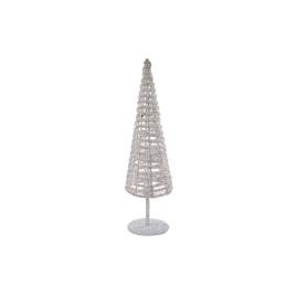 Árvore de Natal DKD Home Decor Purpurina PVC Metal LED (10 x 10 x 40 cm)