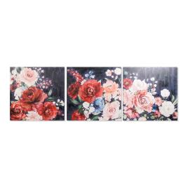 Pintura  Floral 100 x 3 x 100 cm (3 pcs)