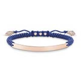 Bracelete Feminino Thomas Sabo Lba0068-898-1 Azul Ouro Rosa Prata
