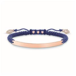 Bracelete Feminino Thomas Sabo Lba0068-898-1 Azul Ouro Rosa Prata