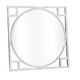Espelho de parede DKD Home Decor Prata Cristal Aço (70 x 2 x 70 cm)