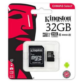 Cartão de Memória Micro SD com Adaptador Kingston exFAT - 32 GB