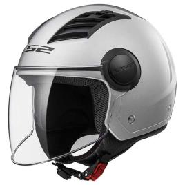 Capacete Jet Of562 Airflow Long L Gloss Silver