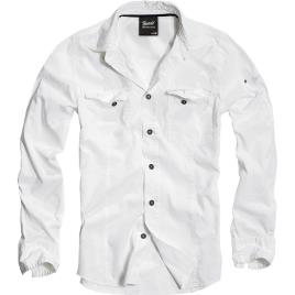 Brandit Camisa Manga Comprida Slim L White