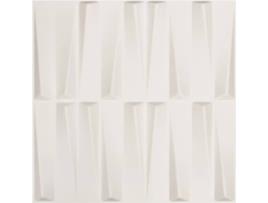 Painéis de Parede  3D (Branco - Fibra de Bambu - 0.5x0.5 m)