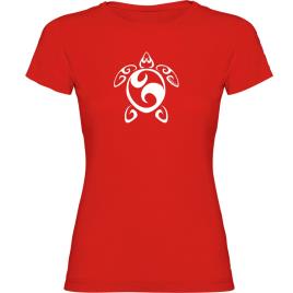 Camiseta De Manga Curta Sea Turtle Tribal XL Red