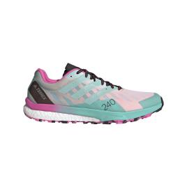 Adidas Tênis Trail Running Terrex Speed Ultra EU 47 1/3 Ftwr White / Clear Mint / Screaming Pink