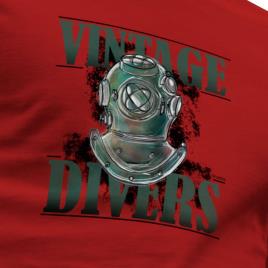 Kruskis Camiseta De Manga Curta Vintage Divers M Red