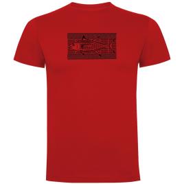 Camiseta De Manga Curta Tuna Tribal L Red