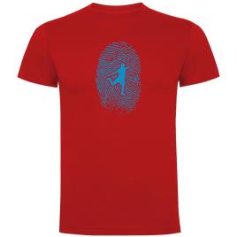 Camiseta Manga Corta Football Fingerprint L Red