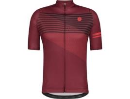 Camisola para Homem  Comprida Striped Essential Vermelho para Ciclismo (L)