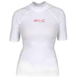 Camiseta Feminina De Manga Curta Uv 300 Watersport M White