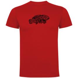 Camiseta De Manga Curta Grouper Tribal S Red