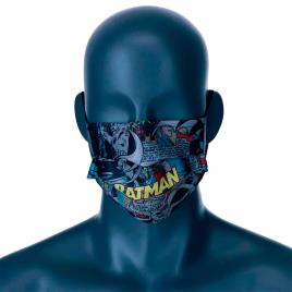 Máscara Facial Adolescente Dc Comics Batman One Size Multicolor