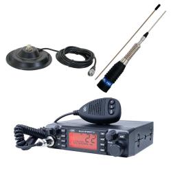Pni Estação De Rádio Cb Kit Asq + Hs Escort Hp 8001l 81 Fone De Ouvido + S9 Cb Antena Com Imán One Size Black