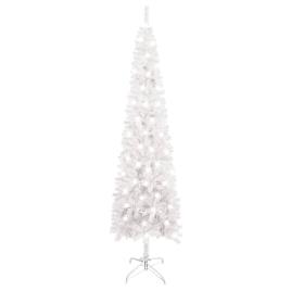 Árvore de Natal fina com luzes LED 150 cm branco