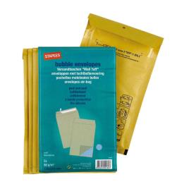 Envelope de Bolhas, 210 x 120 mm, Almofada de Ar, Autocolante, Papel Kraft, Kraft