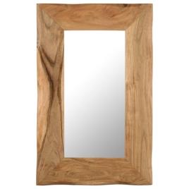 Espelho de Parede 50x80 cm Madeira de Acácia Maciça