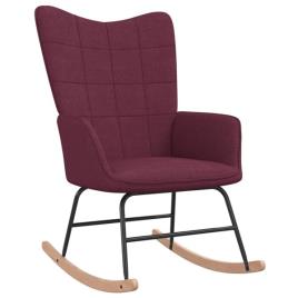 Cadeira de baloiço tecido roxo