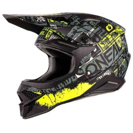 Capacete Motocross 3 Series Ride L Black / Neon Yellow